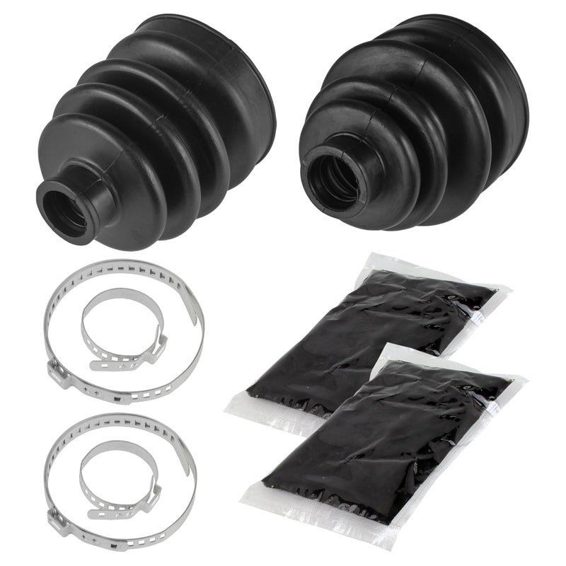 Caltric Front Axle Inner Outer Cv Boot Kit Compatible with Yamaha Big Bear 350 Yfm350Fw 4X4 1987-1997 - Image 1